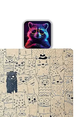 Şehirli Rakun Kitap Ayracı - 2