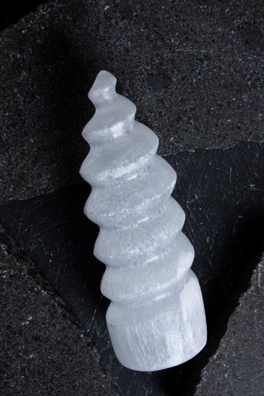 Selenit Spiral Obje no.2 (S.K.216) - Doğal Taş