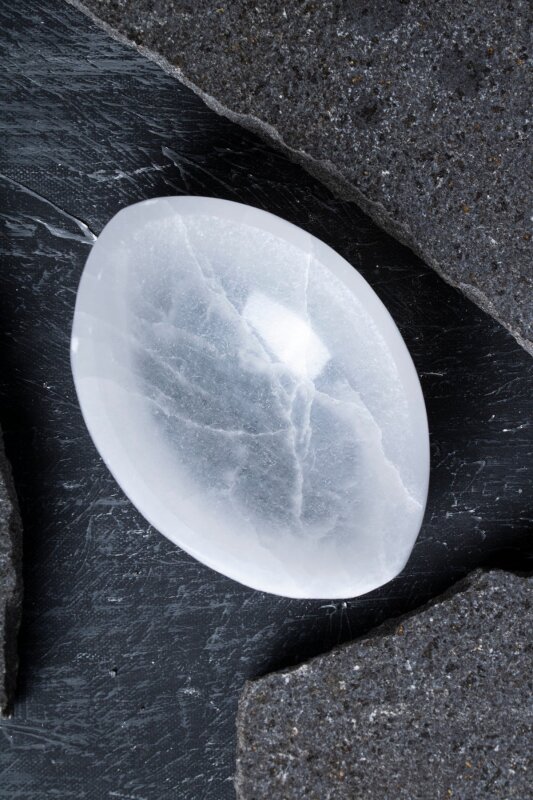 Sertifikal Selenit Elips Tabak no.4 - Doğal Taş