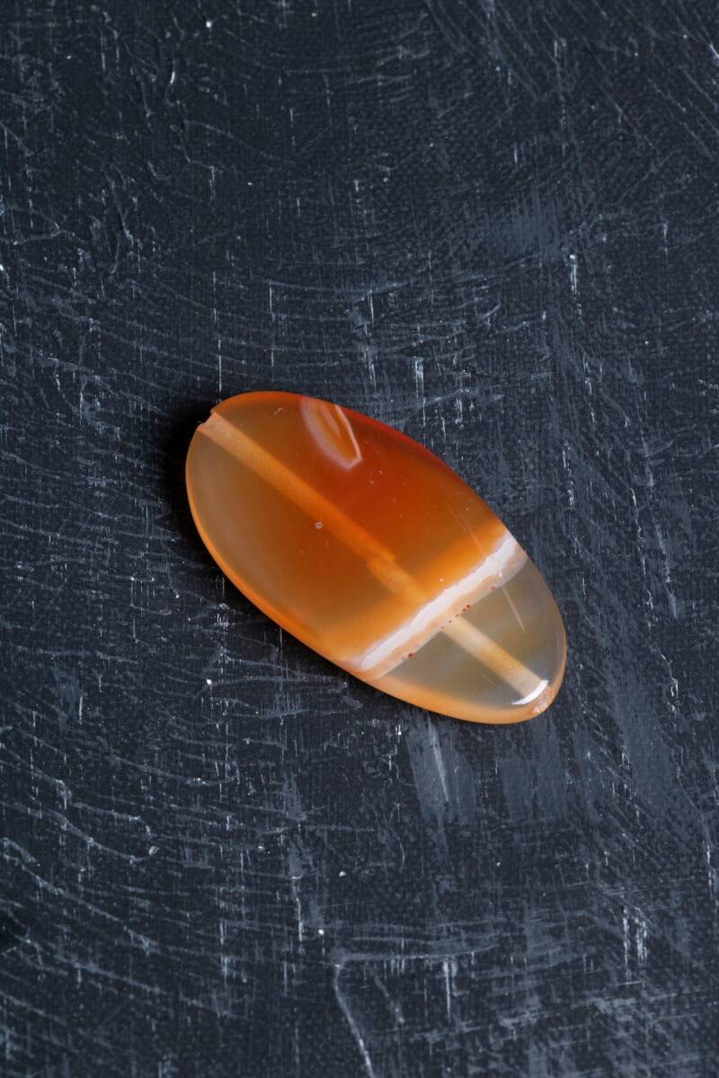 Sertifikalı Akik Doğal Taş Tımbıl El Taşı (SK:139) - 3