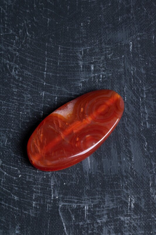 Sertifikalı Akik Doğal Taş Tımbıl El Taşı (SK:139) - 4