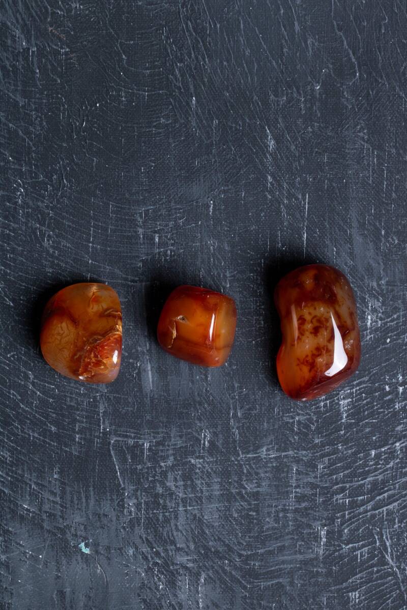 Sertifikalı Akik Doğal Taş Tımbıl El Taşı (SK:147) - 3