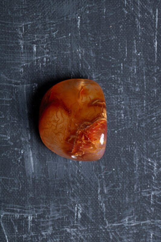 Sertifikalı Akik Doğal Taş Tımbıl El Taşı (SK:147) - 4