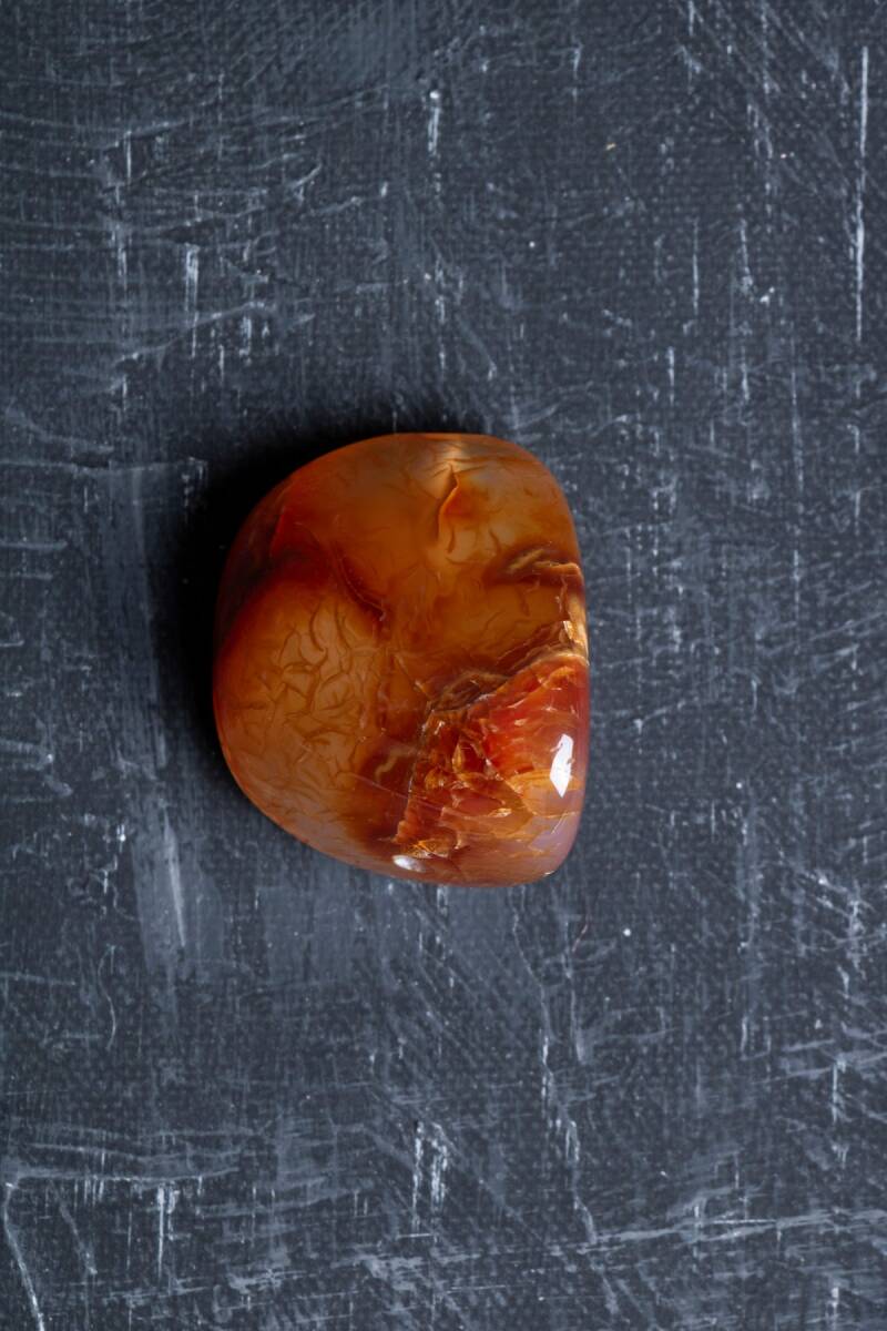 Sertifikalı Akik Doğal Taş Tımbıl El Taşı (SK:147) - 4