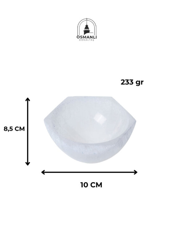 Sertifikalı Altıgen Selenit Tabak - 6