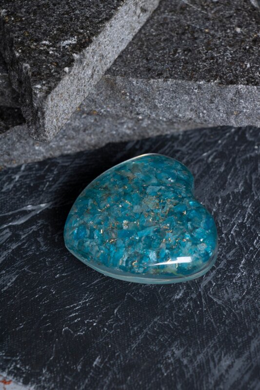 Sertifikalı Apatit Kalp - 3