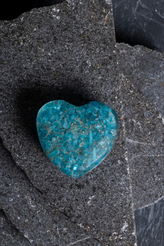 Sertifikalı Apatit Kalp - 5