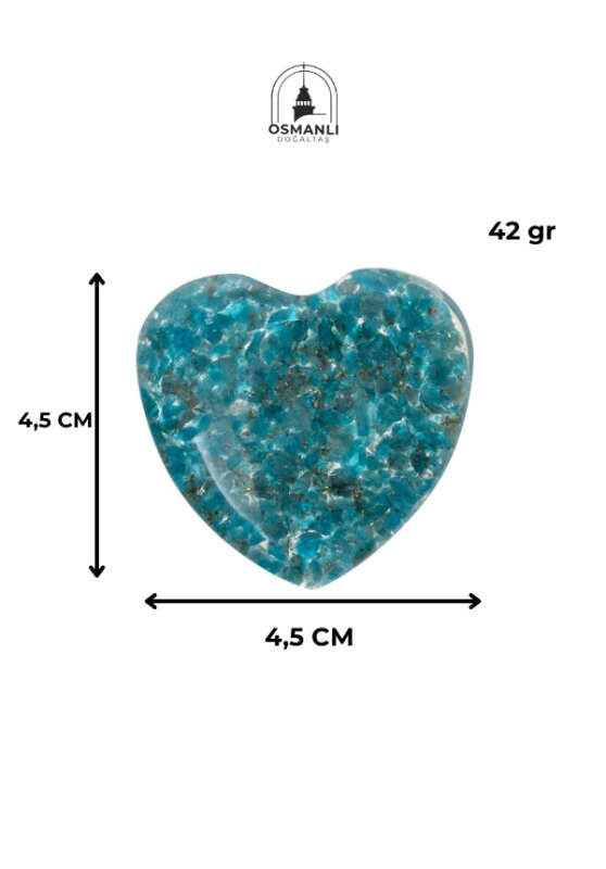 Sertifikalı Apatit Kalp - 6