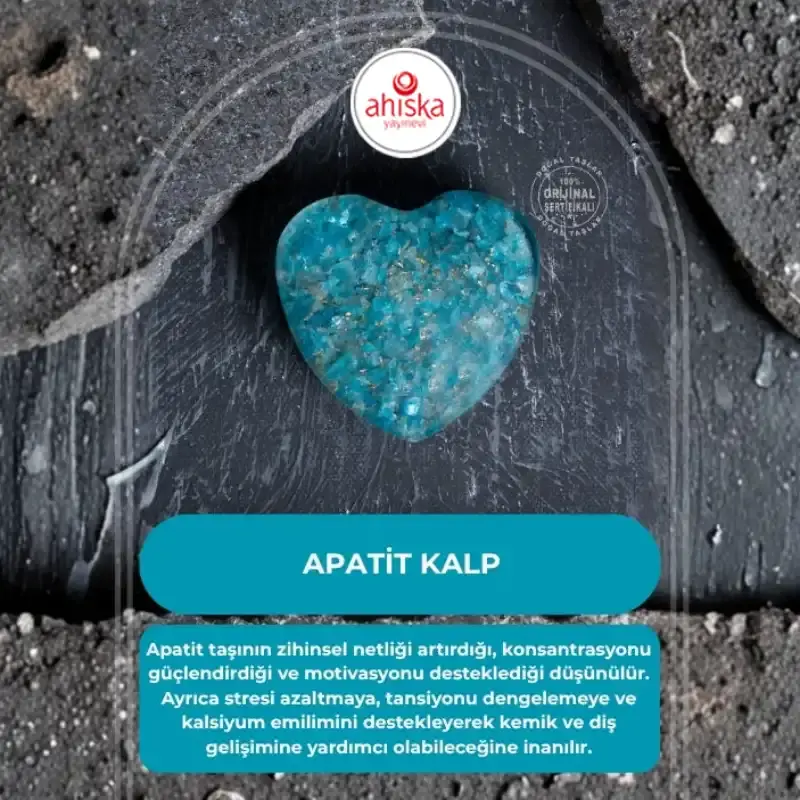 Sertifikalı Apatit Kalp - 1