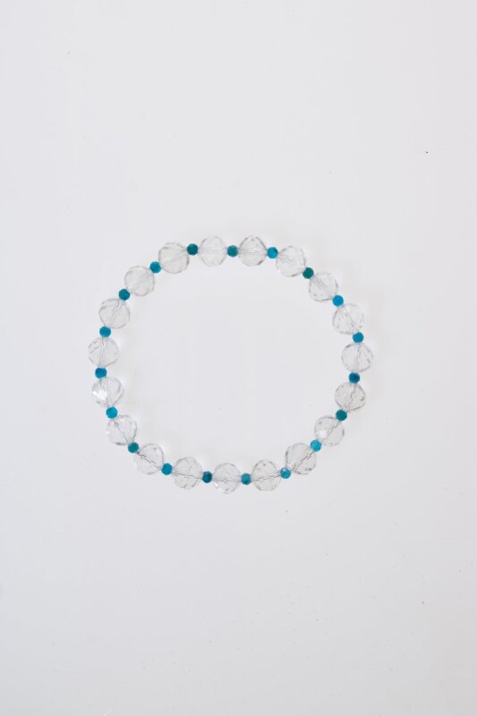 Sertifikalı Apatit, Kristal Kuvars Doğal Taş Bileklik (SK:370) - 5