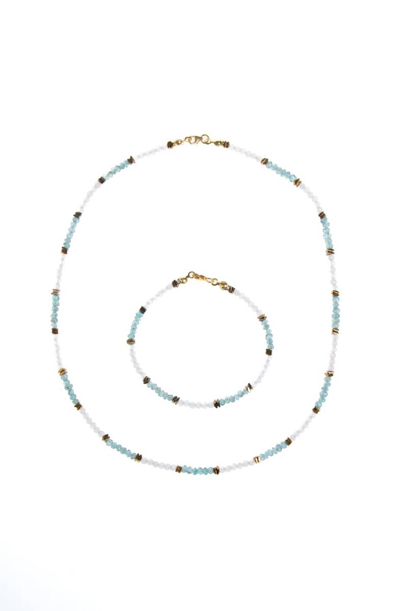 Sertifikalı Apatit ve Pembe Kuvars Doğaltaş Takım - 5