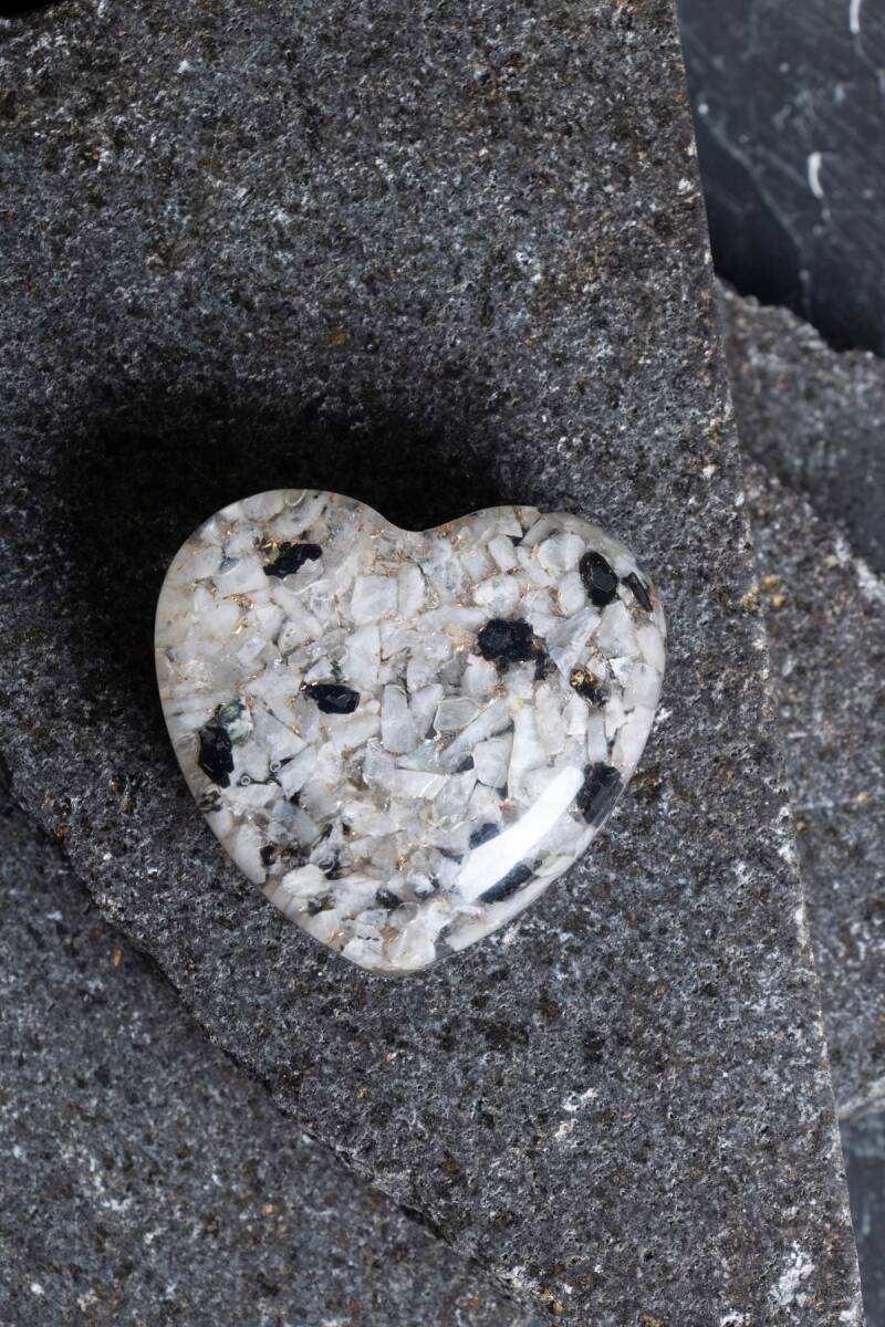 Sertifikalı Ay Taşı Kalp - 1