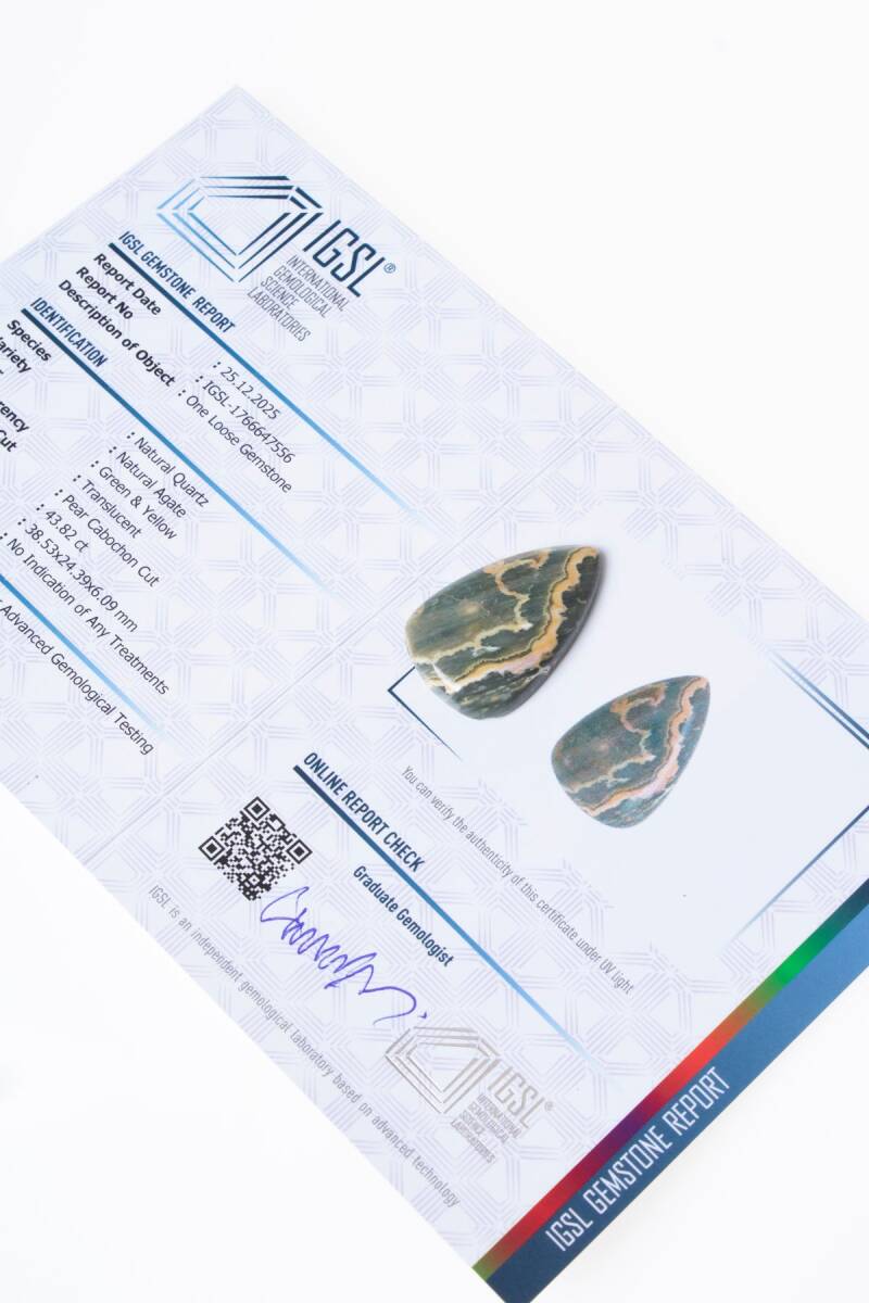 Sertifikalı Damla Akik Kabaşon (S.K:316) - 1