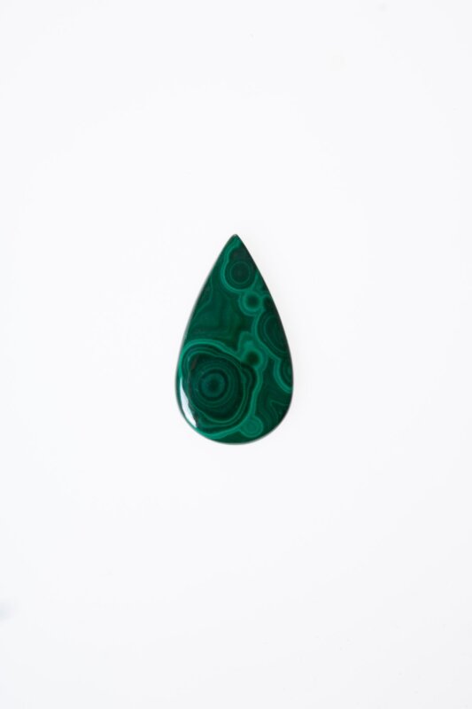 Sertifikalı Damla Malahit Kabaşon (S.K:338) - 2