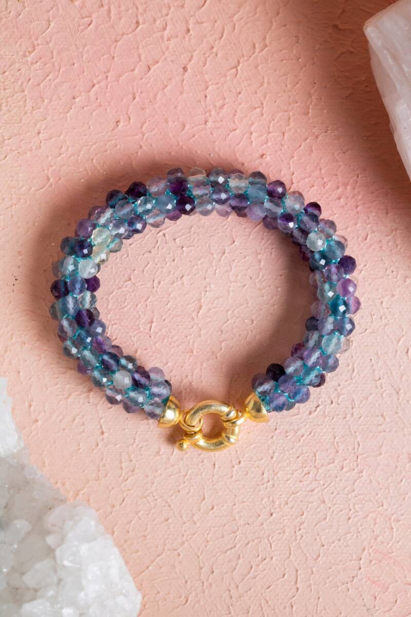 Sertifikalı El İşçiliği Örme Florit Gümüş Kapama Bileklik (SK:138) - 1