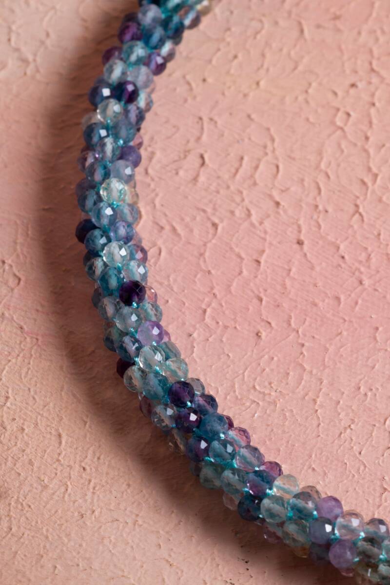 Sertifikalı El İşçiliği Örme Florit Gümüş Kapama Kolye (SK:137) - 5