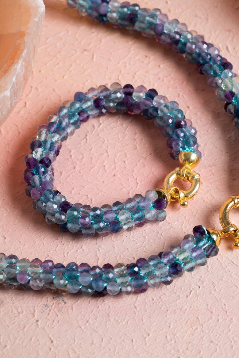 Sertifikalı El İşçiliği Örme Florit Gümüş Kapama Set (SK:136) - 3