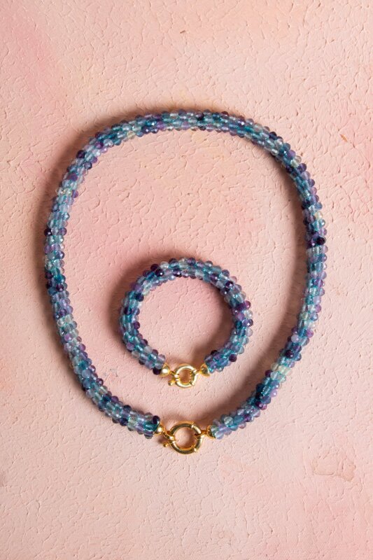 Sertifikalı El İşçiliği Örme Florit Gümüş Kapama Set (SK:136) - 4