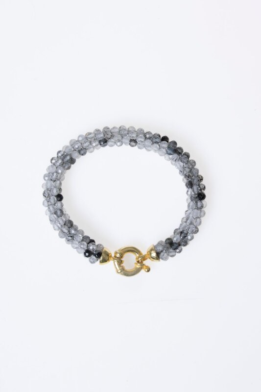 Sertifikalı El İşçiliği Örme Rutilli Kuvars Kapama Bileklik (SK:111) - 6