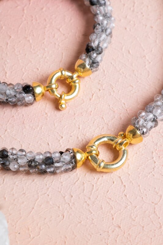 Sertifikalı El İşçiliği Örme Rutilli Kuvars Kapama Set (SK:109) - 5