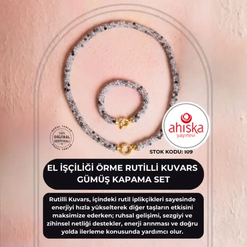 Sertifikalı El İşçiliği Örme Rutilli Kuvars Kapama Set (SK:109) - 2