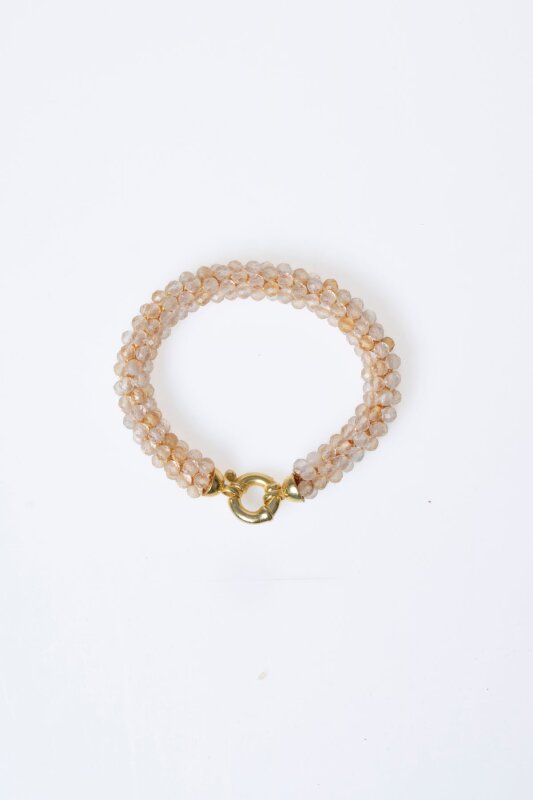 Sertifikalı El İşçiliği Örme Sitrin Gümüş Kapama Bileklik (SK:096) - 6