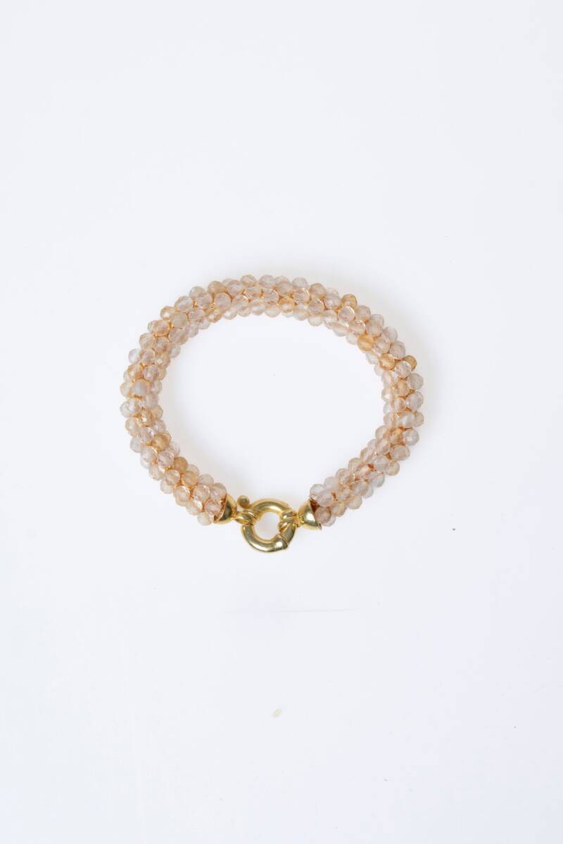 Sertifikalı El İşçiliği Örme Sitrin Gümüş Kapama Bileklik (SK:096) - 6