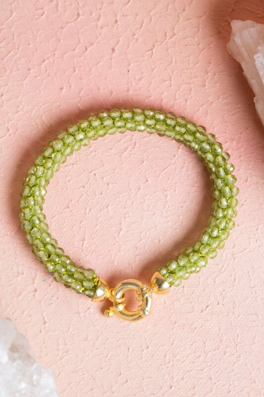 Sertifikalı El İşçiliği Örme Zebercet Gümüş Kapama Bileklik (SK:099) - Doğal Taş