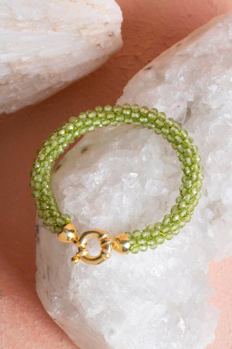 Sertifikalı El İşçiliği Örme Zebercet Gümüş Kapama Bileklik (SK:099) - 4