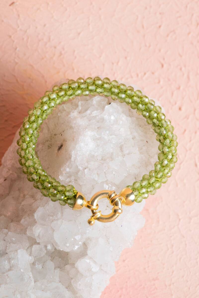 Sertifikalı El İşçiliği Örme Zebercet Gümüş Kapama Bileklik (SK:099) - 6