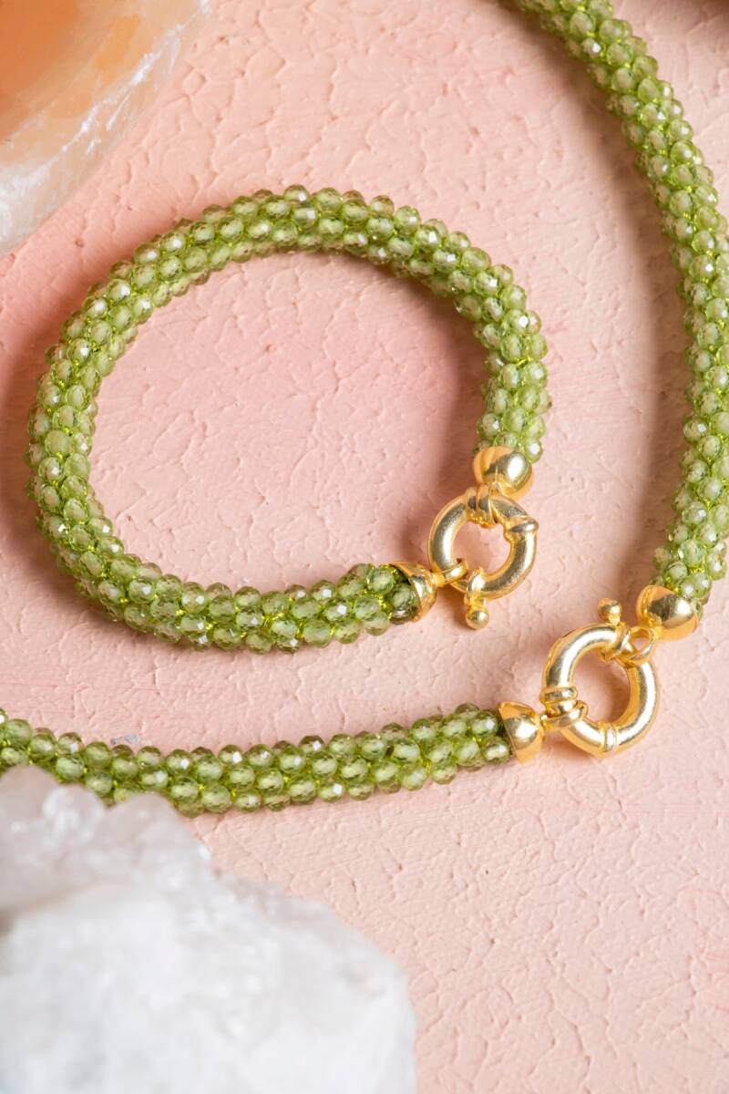 Sertifikalı El İşçiliği Örme Zebercet Gümüş Kapama Set (SK:097) - 3