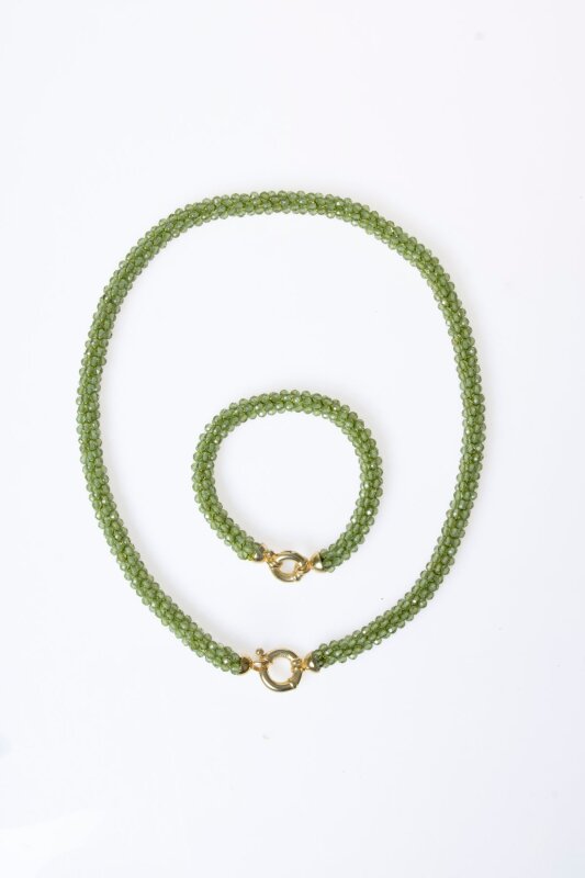 Sertifikalı El İşçiliği Örme Zebercet Gümüş Kapama Set (SK:097) - 6