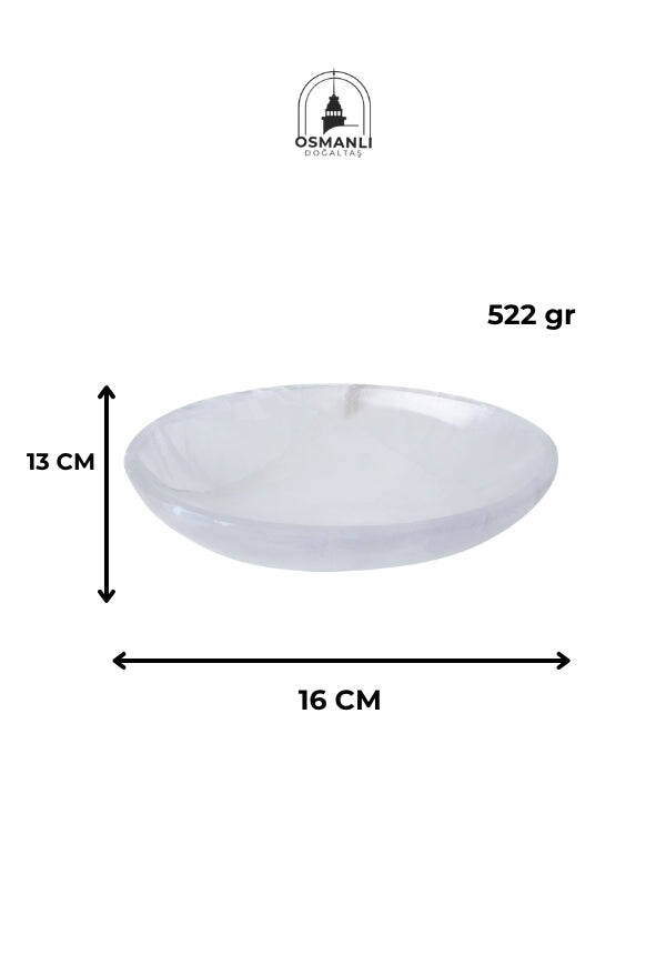 Sertifikalı Elips Selenit Tabak no.6 - 6