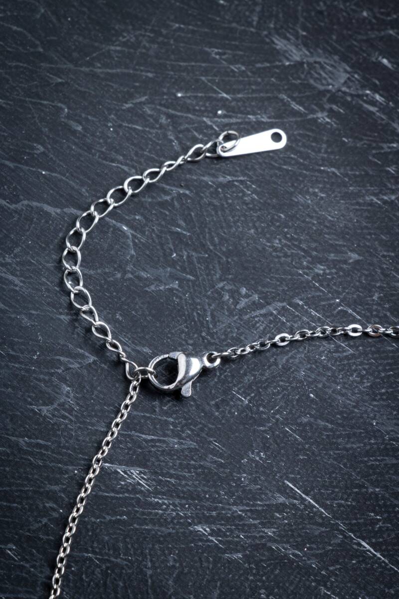 Sertifikalı Florit Doğal Taş Esans Şişesi Kolye - 4