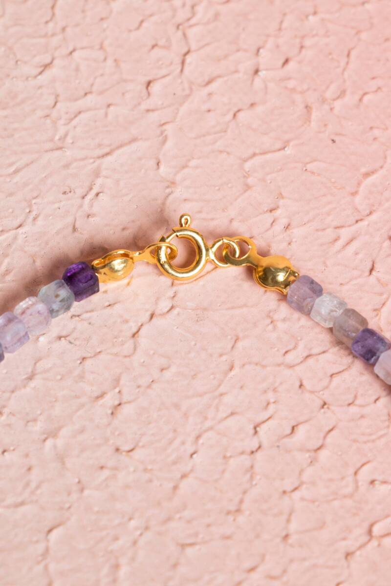 Sertifikalı Florit Gümüş Kapama Doğal Taş Bileklik (SK:061) - 4