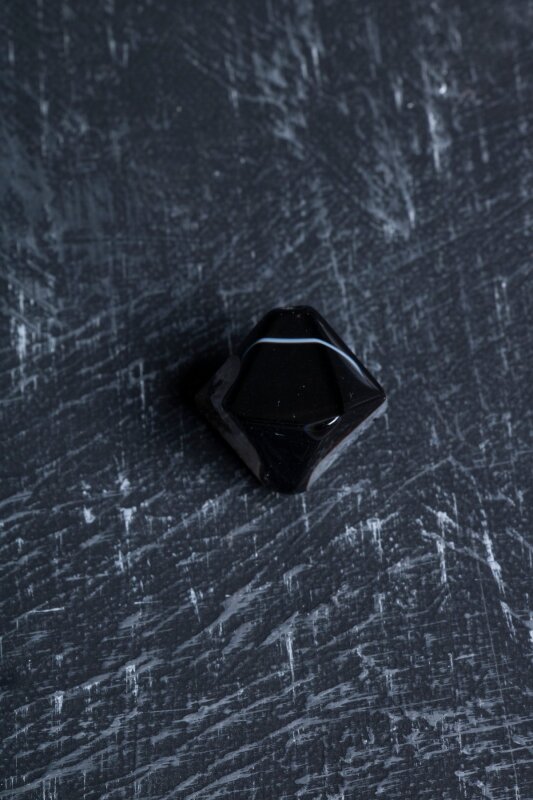 Sertifikalı Göz Akik Doğal Taş Tımbıl El Taşı (SK:143) - 4