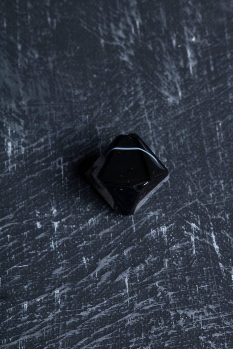 Sertifikalı Göz Akik Doğal Taş Tımbıl El Taşı (SK:143) - 4