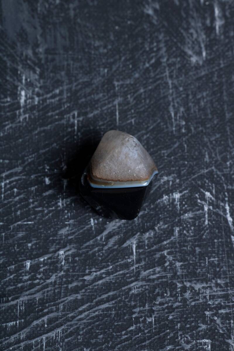 Sertifikalı Göz Akik Doğal Taş Tımbıl El Taşı (SK:143) - 5