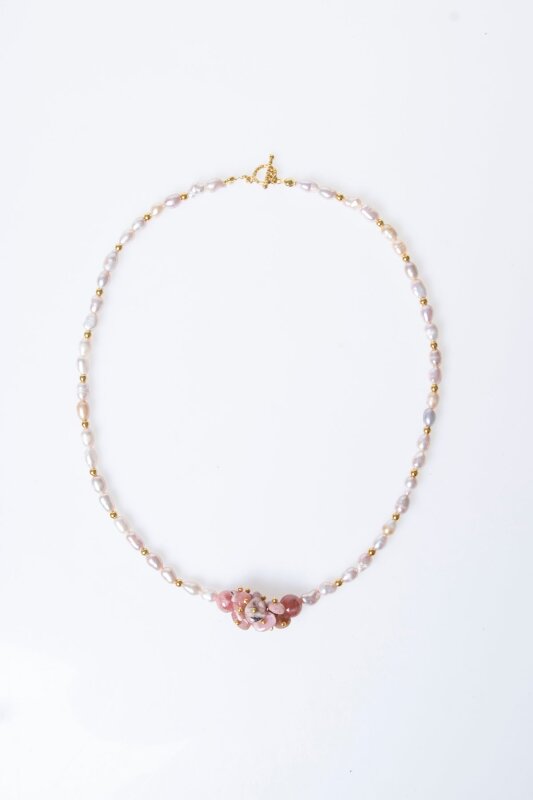 Sertifikalı Güneş Taşı, İnci Doğal Taş Kolye (SK:242) - 6