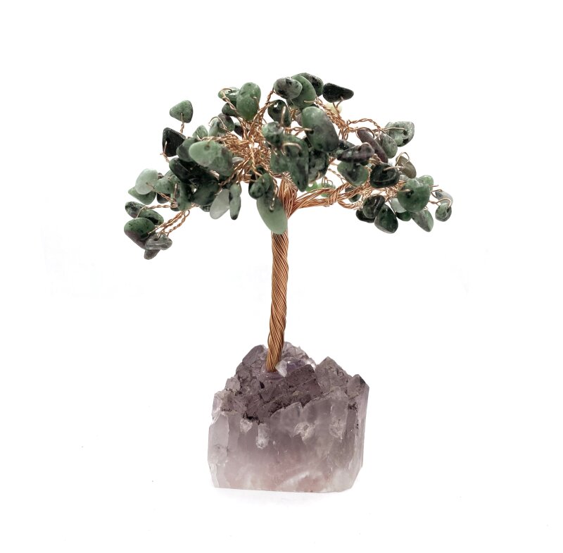 Sertifikalı Hakiki Orijinal Doğal Taş Anyolit Ağaç - Alt Kısmı Ametist - 2