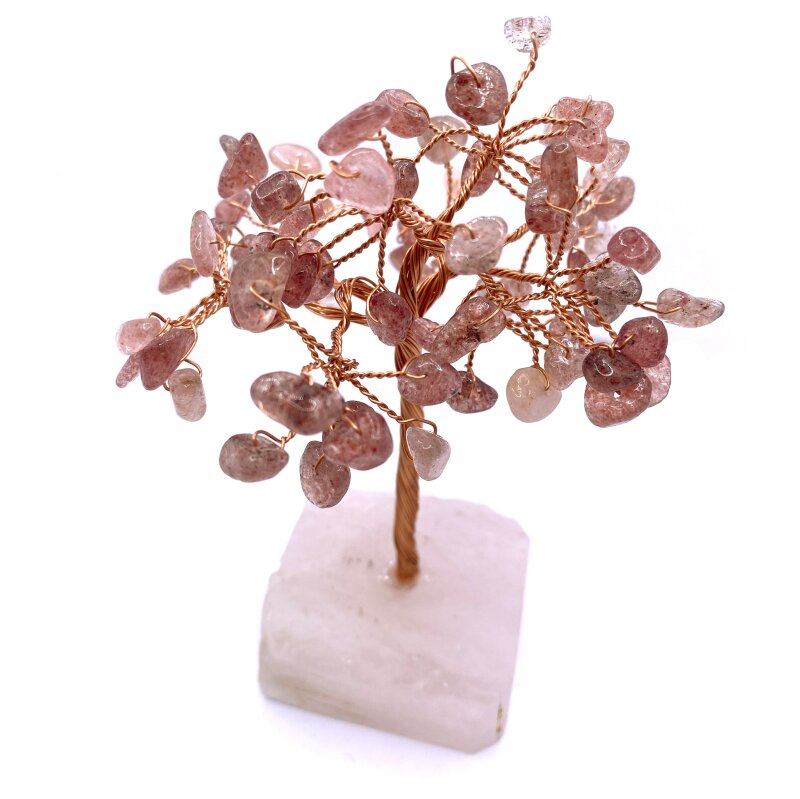 Sertifikalı Hakiki Orijinal Doğal Taş Çilek Kuvars - Alt Kısmı Pembe Kuvars - 3