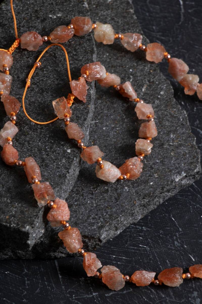 Sertifikalı Ham Güneş Taşı Doğaltaş Takım - 2