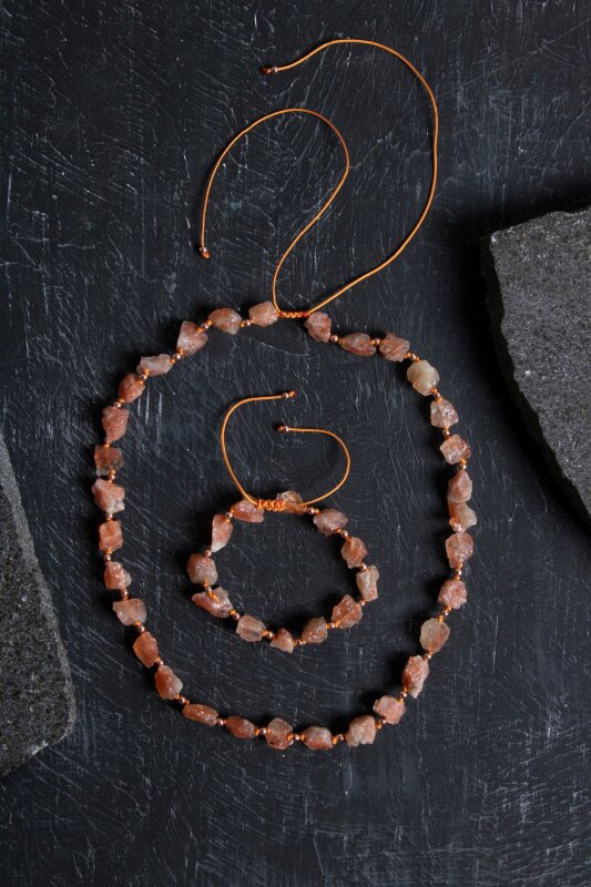 Sertifikalı Ham Güneş Taşı Doğaltaş Takım - 3