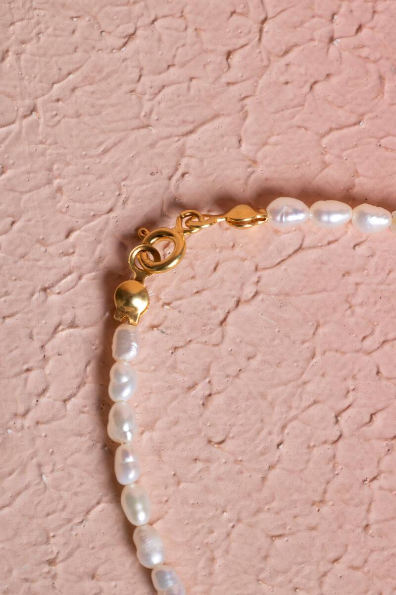 Sertifikalı İnci, Aventurin Gümüş Kapama Doğal Taş Bileklik (SK:067) - 4