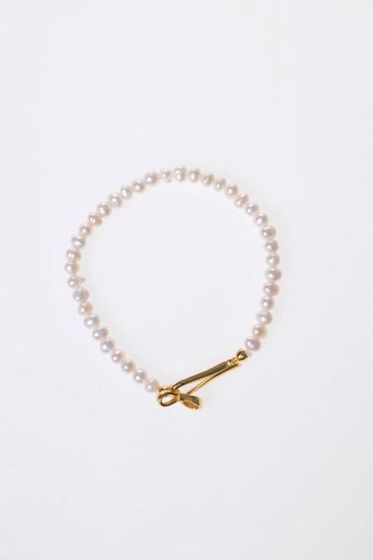 Sertifikalı İnci Gümüş Kapama Doğal Taş Bileklik (SK:381) - 5