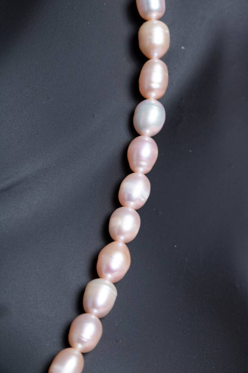 Sertifikalı İnci Gümüş Kapama Doğal Taş Kolye (SK:048) - 4