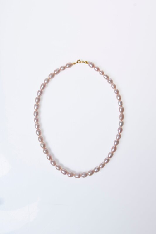 Sertifikalı İnci Gümüş Kapama Doğal Taş Kolye (SK:048) - 6