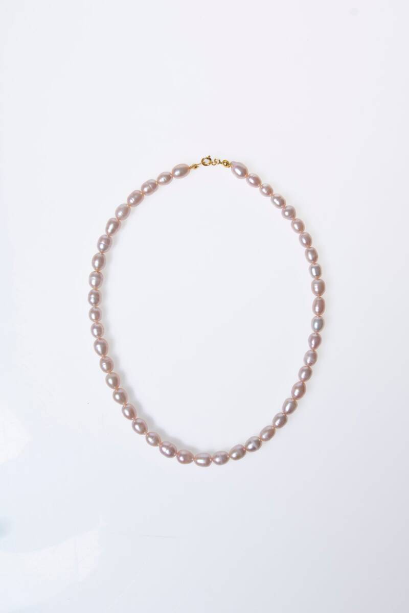 Sertifikalı İnci Gümüş Kapama Doğal Taş Kolye (SK:048) - 6