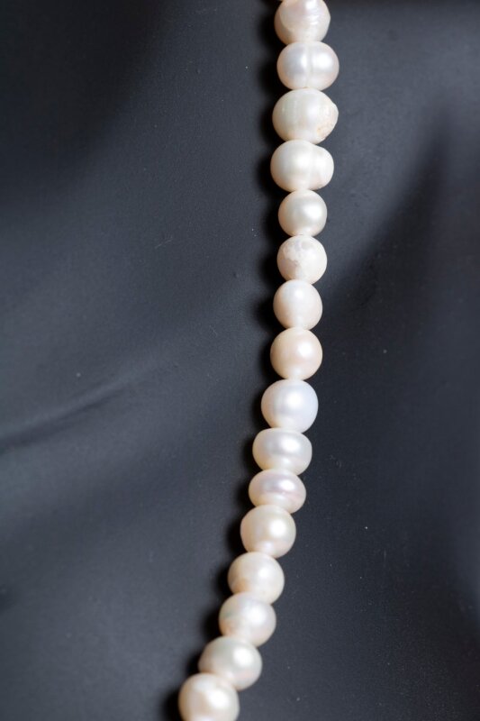 Sertifikalı İnci Gümüş Kapama Doğal Taş Kolye (SK:049) - 4