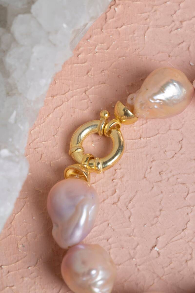 Sertifikalı İnci Gümüş Kapama Doğal Taş Set (SK:373) - 3